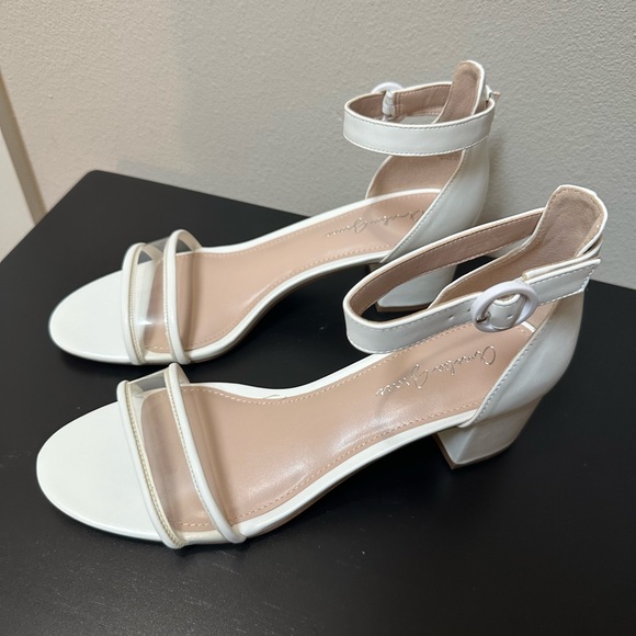 Amelia Grace White Heels - Picture 3 of 5